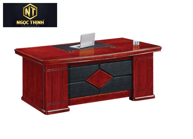 Bàn lãnh đạo sơn PU cao cấp mặt lượn cong  DT1890H17 Bàn lãnh đạo sơn PU cao cấp mặt lượn cong  DT1890H17